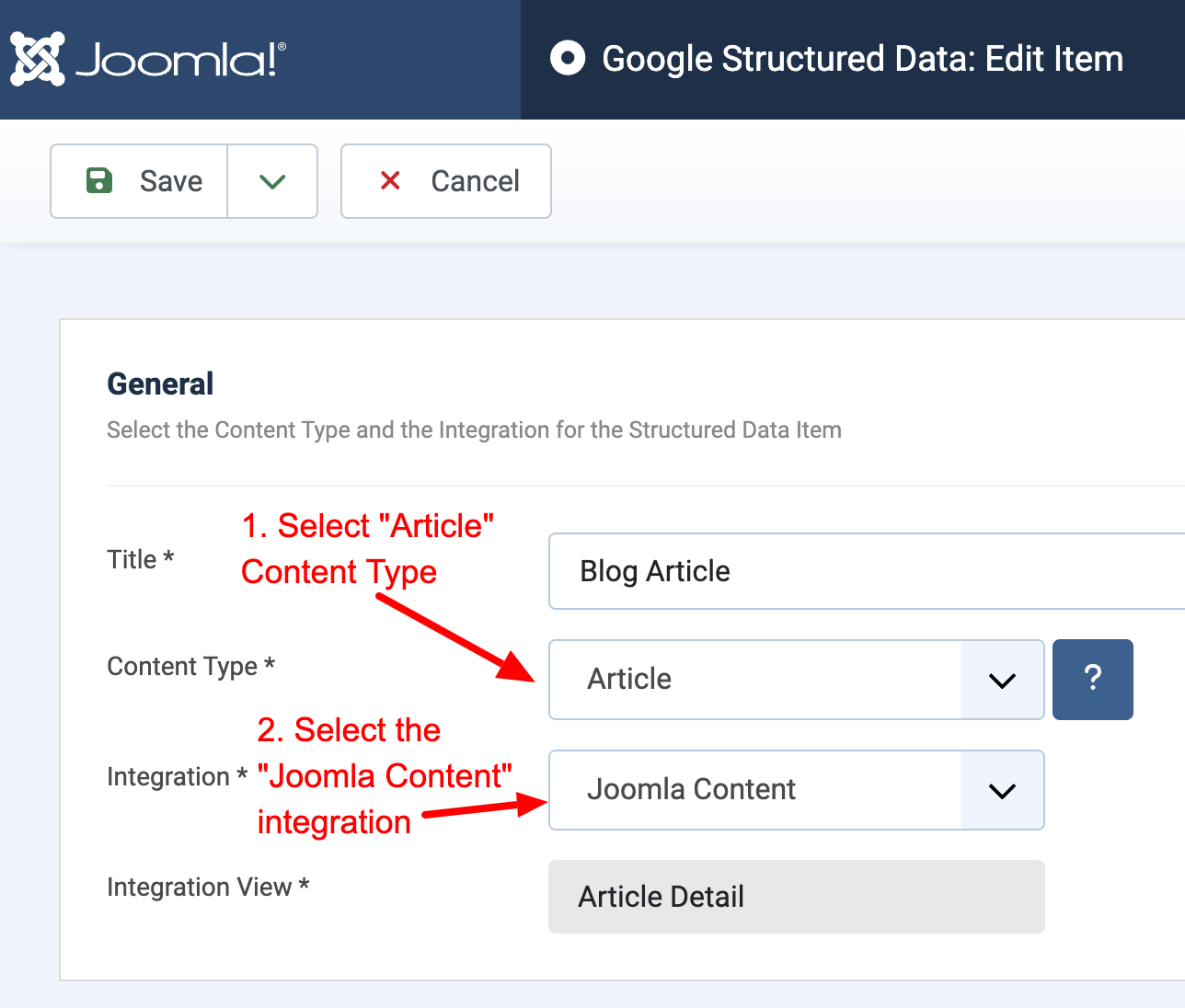 افزودن schema به جوملا با افزونه Google Structure Data