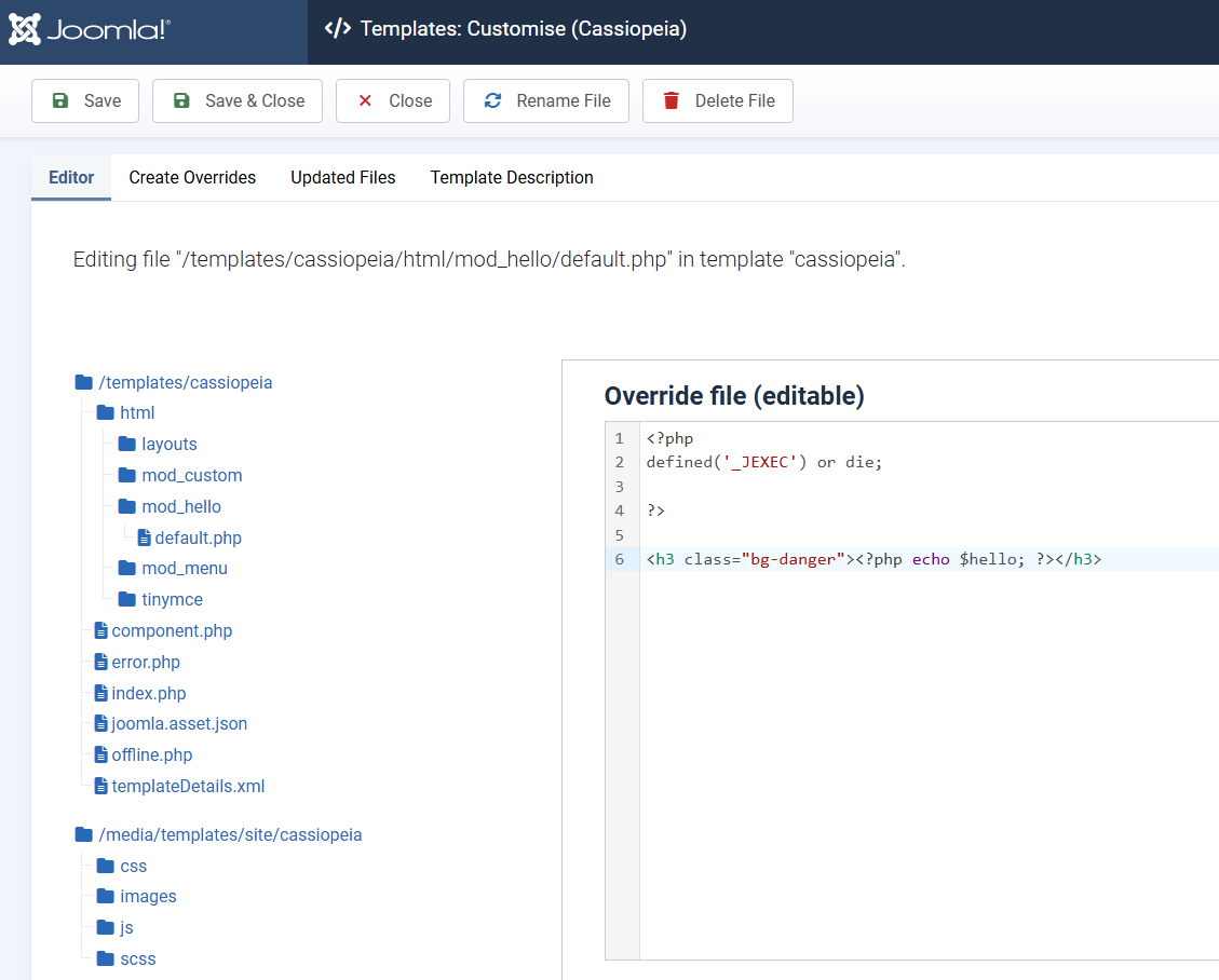 تغییر ظاهر خروجی ماژول